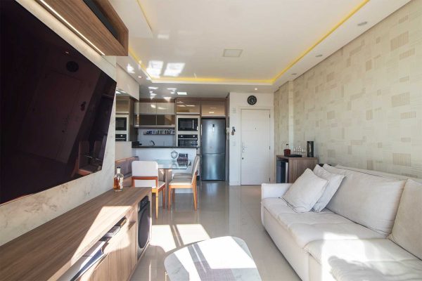 Apartamento Semi Mobiliado em Barreiros -  Sala de Estar
