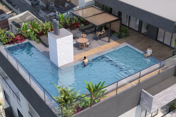 Sky Rooftop Vista Aerea